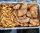 Large Crispy Kitchen chicken order with fries